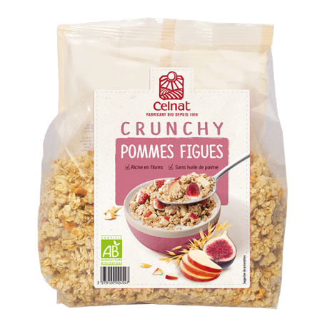 CRUNCHY POMMES FIGUES 500G | CELNAT | Acheter sur EtiketBio.eu