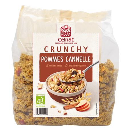 CRUNCHY POMMES CANNELLE 500G | CELNAT | Acheter sur EtiketBio.eu