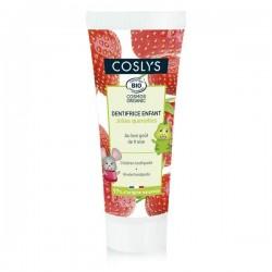 Dentifrice enfant fraise Coslys dans votre magasin bio en ligne Etiketbio.eu