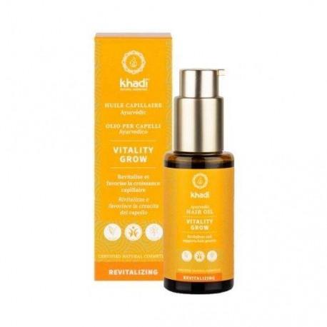 HUILE CAPILLAIRE VITALITY GROW 50ML KHADI dans votre magasin bio en ligne Etiketbio.eu HUILE CAPILLAIRE VITALITY GROW 50ML KHADI dans votre magasin bio en ligne Etiketbio.eu