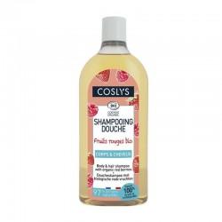 Shampooing douche fruits rouges 750ml Coslys  dans votre magasin bio en ligne Etiketbio.eu