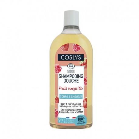 Shampooing douche fruits rouges 750ml Coslys  dans votre magasin bio en ligne Etiketbio.eu