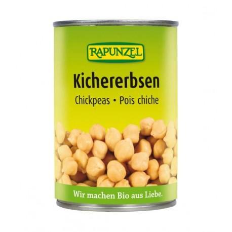 POIS CHICHE EN CONSERVES 400G RAPUNZEL  dans votre magasin bio en ligne Etiketbio.eu