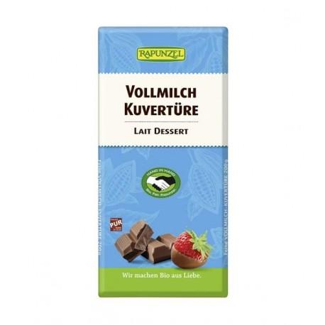 CHOCOLAT LAIT DESSERT 200G RAPUNZEL  dans votre magasin bio en ligne Etiketbio.eu