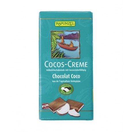 CHOCOLAT LAIT FOURRE COCO 100G | RAPUNZEL | Acheter sur EtiketBio.eu