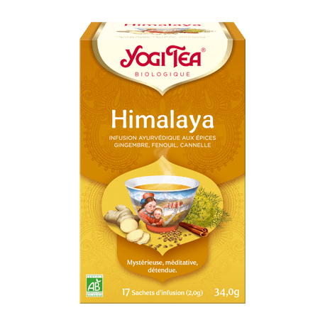 YOGI TEA HIMALAYA 17 SACHETS 34G YOGI TEA dans votre magasin bio en ligne Etiketbio.eu YOGI TEA HIMALAYA 17 SACHETS 34G YOGI TEA dans votre magasin bio en ligne Etiketbio.eu