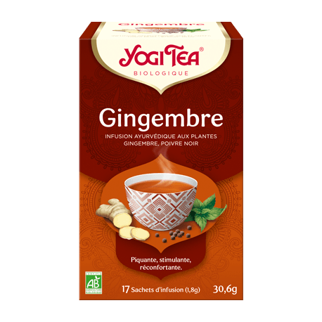 YOGI TEA GINGEMBRE 17 SACHETS 30.6G YOGI TEA dans votre magasin bio en ligne Etiketbio.eu YOGI TEA GINGEMBRE 17 SACHETS 30.6G YOGI TEA dans votre magasin bio en ligne Etiketbio.eu
