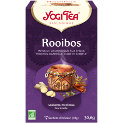 INFUSION ROOIBOS (17 INFUSETTES) YOGI TEA  dans votre magasin bio en ligne Etiketbio.eu