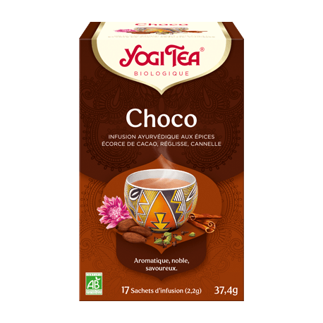INFUSION CHOCO (17 INFUSETTES) YOGI TEA dans votre magasin bio en ligne Etiketbio.eu INFUSION CHOCO (17 INFUSETTES) YOGI TEA dans votre magasin bio en ligne Etiketbio.eu