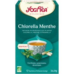 INFUSION CHLORELLA MENTHE (17 INFUSETTES) YOGI TEA dans votre magasin bio en ligne Etiketbio.eu