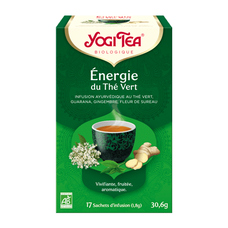 THE ENERGIE DU THE VERT (17 INFUSETTES) YOGI TEA dans votre magasin bio en ligne Etiketbio.eu THE ENERGIE DU THE VERT (17 INFUSETTES) YOGI TEA dans votre magasin bio en ligne Etiketbio.eu