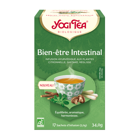 INFUSION BIEN-ETRE INTESTINAL (17 INFUSETTES) YOGI TEA dans votre magasin bio en ligne Etiketbio.eu INFUSION BIEN-ETRE INTESTINAL (17 INFUSETTES) YOGI TEA dans votre magasin bio en ligne Etiketbio.eu