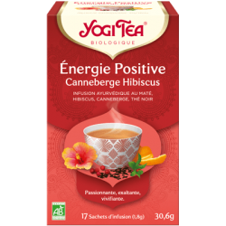 INFUSION ENERGIE POSITIVE (17 INFUSETTES) YOGI TEA  dans votre magasin bio en ligne Etiketbio.eu
