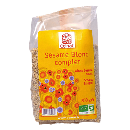 Sesame blond complet 250g Celnat  dans votre magasin bio en ligne Etiketbio.eu