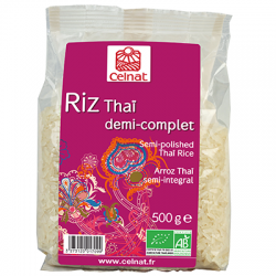Riz thai 1/2 complet 500g Celnat  dans votre magasin bio en ligne Etiketbio.eu