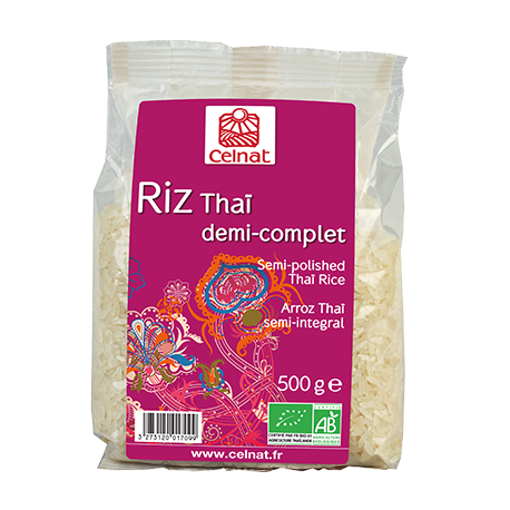 Riz thai 1/2 complet 500g Celnat dans votre magasin bio en ligne Etiketbio.eu Riz thai 1/2 complet 500g Celnat dans votre magasin bio en ligne Etiketbio.eu