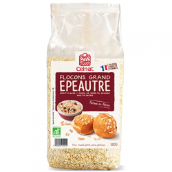 Flocons de grand epeautre 500 gr Celnat  dans votre magasin bio en ligne Etiketbio.eu