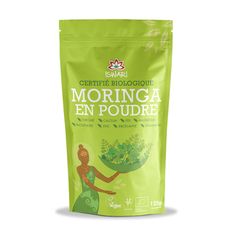 MORINGA POUDRE 125G   dans votre magasin bio en ligne Etiketbio.eu