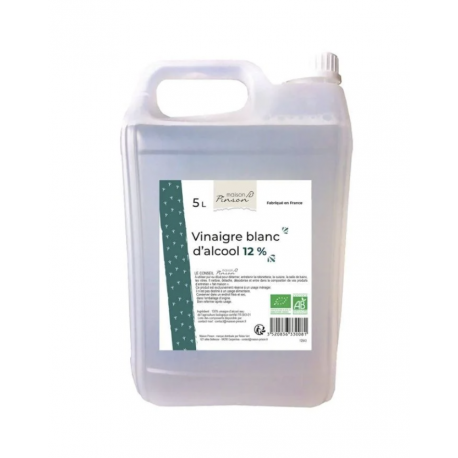 Vinaigre alcool 12% menager 5l Maison Pinson dans votre magasin bio en ligne Etiketbio.eu Vinaigre alcool 12% menager 5l Maison Pinson dans votre magasin bio en ligne Etiketbio.eu