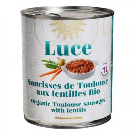 Saucisse de toulouse lentilles 840g Luce  dans votre magasin bio en ligne Etiketbio.eu