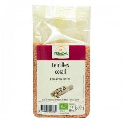 Lentilles corail 500g Priméal dans votre magasin bio en ligne Etiketbio.eu