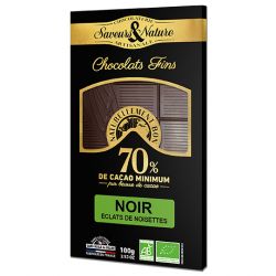 CHOCOLAT NOIR NOISETTE 100G | SAVEURS ET NATURE | Acheter sur Etike...