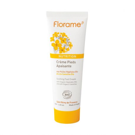 Creme pieds apaisante 75ml Florame  dans votre magasin bio en ligne Etiketbio.eu