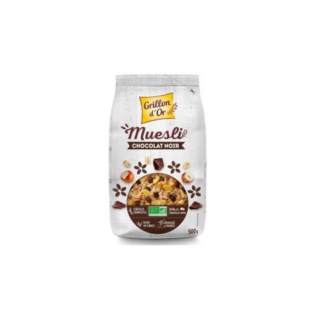 Muesli chocolat noir 500g Grillon d'Or dans votre magasin bio en ligne Etiketbio.eu Muesli chocolat noir 500g Grillon d'Or dans votre magasin bio en ligne Etiketbio.eu