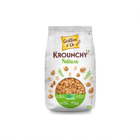 CRUNCHY FAMILIAL NATURE 1KG | GRILLON D'OR | Acheter sur EtiketBio.eu