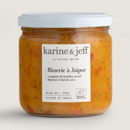Flanerie a jaipur compotee de lentilles Karine & Jeff dans votre magasin bio en ligne Etiketbio.eu Flanerie a jaipur compotee de lentilles Karine & Jeff dans votre magasin bio en ligne Etiketbio.eu