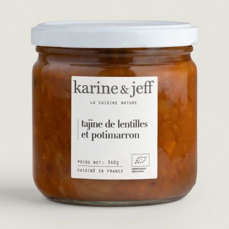 Tajine lentilles et potimarron 380g Karine & Jeff dans votre magasin bio en ligne Etiketbio.eu Tajine lentilles et potimarron 380g Karine & Jeff dans votre magasin bio en ligne Etiketbio.eu