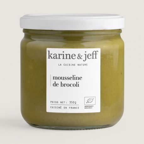 Mousseline de brocolis 350g Karine & Jeff  dans votre magasin bio en ligne Etiketbio.eu