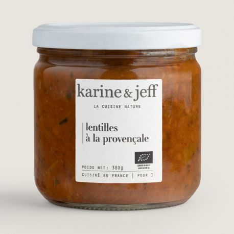 Lentilles provencale 380g Karine & Jeff  dans votre magasin bio en ligne Etiketbio.eu