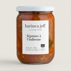Legumes a l indienne 520g Karine & Jeff  dans votre magasin bio en ligne Etiketbio.eu