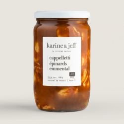 Cappelletti epinards emmental 680g Karine & Jeff  dans votre magasin bio en ligne Etiketbio.eu