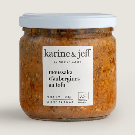 Moussaka aubergines tofu 360g Karine & Jeff dans votre magasin bio en ligne Etiketbio.eu Moussaka aubergines tofu 360g Karine & Jeff dans votre magasin bio en ligne Etiketbio.eu