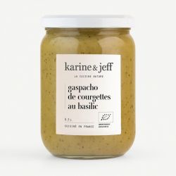 Gaspacho courgettes basilic bocal 500ml Karine & Jeff  dans votre magasin bio en ligne Etiketbio.eu