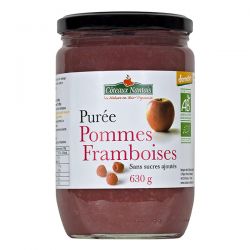 PUREE POMME FRAMBOISE 630G | COTEAUX NANTAIS | Acheter sur EtiketBi...