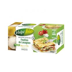 Lasagne riz mais vpb 250gr VALPIBIO  dans votre magasin bio en ligne Etiketbio.eu