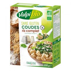 Coudes riz complet VALPIBIO  dans votre magasin bio en ligne Etiketbio.eu