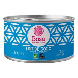 Lait de coco 17mg 200ml Base Organic  dans votre magasin bio en ligne Etiketbio.eu