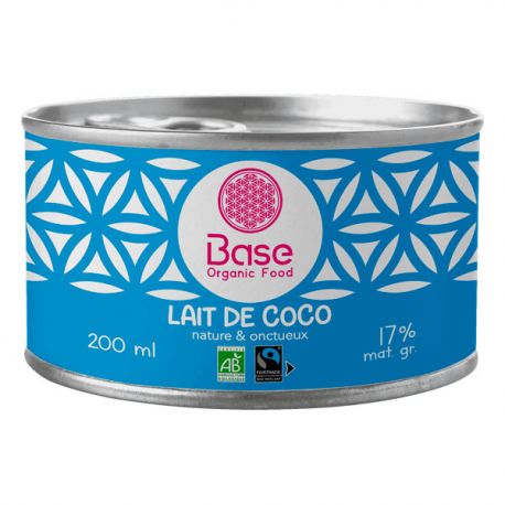 LAIT DE COCO 17MG 200ML | BASE ORGANIC | Acheter sur EtiketBio.eu