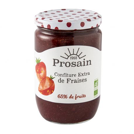 Confiture extra de fraises 730g Prosain dans votre magasin bio en ligne Etiketbio.eu Confiture extra de fraises 730g Prosain dans votre magasin bio en ligne Etiketbio.eu