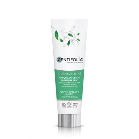 MASQUE EXFOLIANT PURIFIANT 3EN1 100ML Centifolia  dans votre magasin bio en ligne Etiketbio.eu