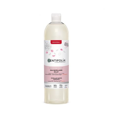 EAU MICELLAIRE ECLAT 500ML | CENTIFOLIA | Acheter sur EtiketBio.eu