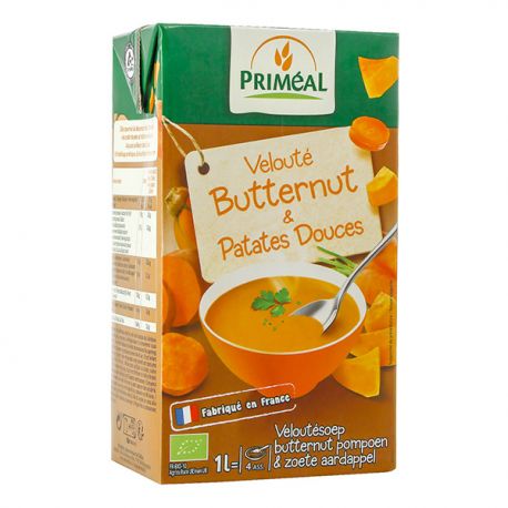 Veloute butternut et patate douce 1l Priméal  dans votre magasin bio en ligne Etiketbio.eu Veloute butternut et patate douce 1l Priméal  dans votre magasin bio en ligne Etiketbio.eu