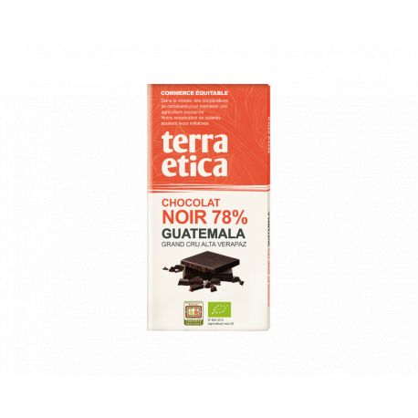 TABLETTE CHOCOLAT NOIR 78% CACAO GUATEMALA 100G | TERRA ETICA | Ach...