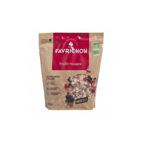 MUESLI TRADITION FRUITS ROUGE 500G FAVRICHON dans votre magasin bio en ligne Etiketbio.eu MUESLI TRADITION FRUITS ROUGE 500G FAVRICHON dans votre magasin bio en ligne Etiketbio.eu