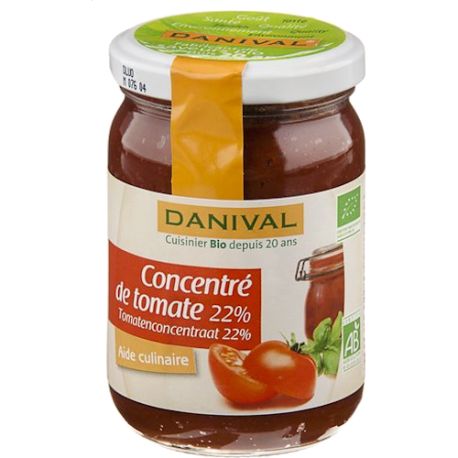Concentre de tomate 22% 200g Danival  dans votre magasin bio en ligne Etiketbio.eu
