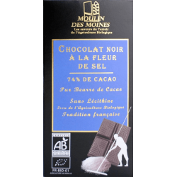 CHOCOLAT NOIR FLEUR DE SEL | MOULIN DES MOINES | Acheter sur Etiket...